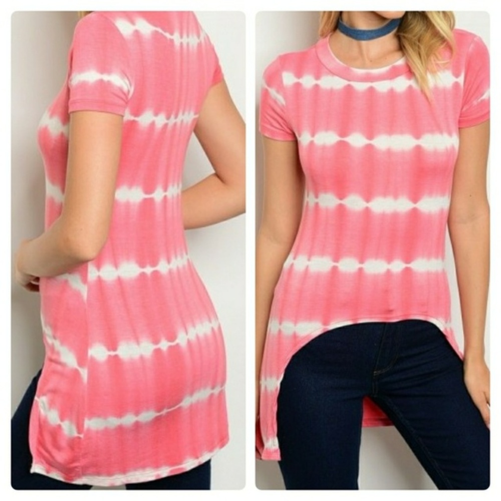 [Last 1]CLOSET CLOSING Pink Tie-Dye T-Shirt Blouse